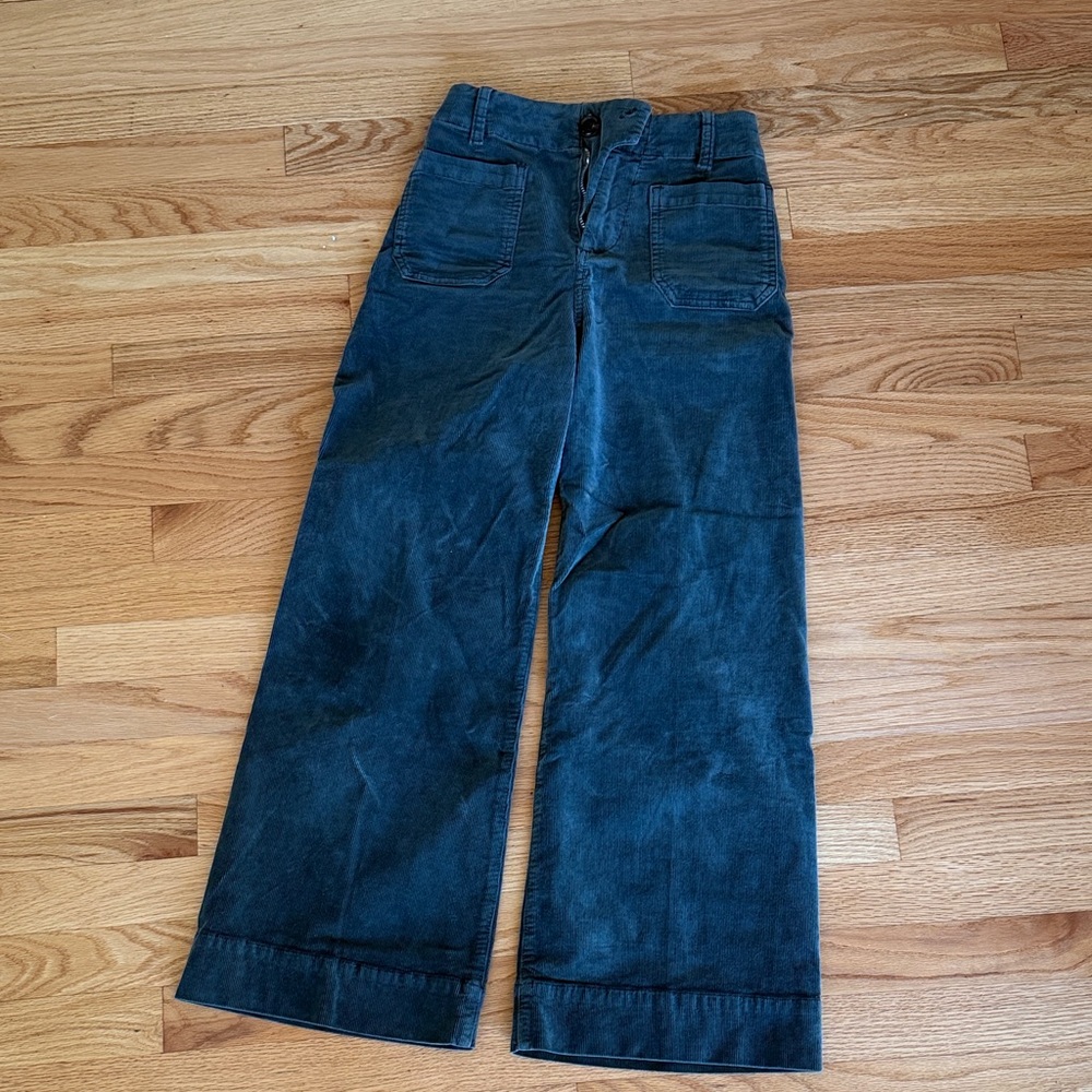 Corduroy Wide-Leg Pants - barely worn